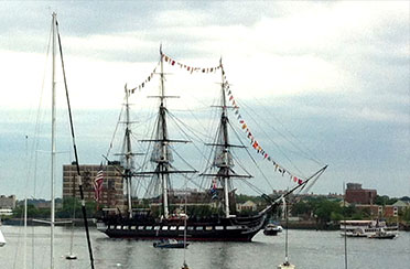 Boston USS Constitution Turnaround Sail in Boston Harbor